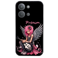 Coque noire taperso pour POCO C85 avec motif fee rock personnalisee protection antichoc personnalisée