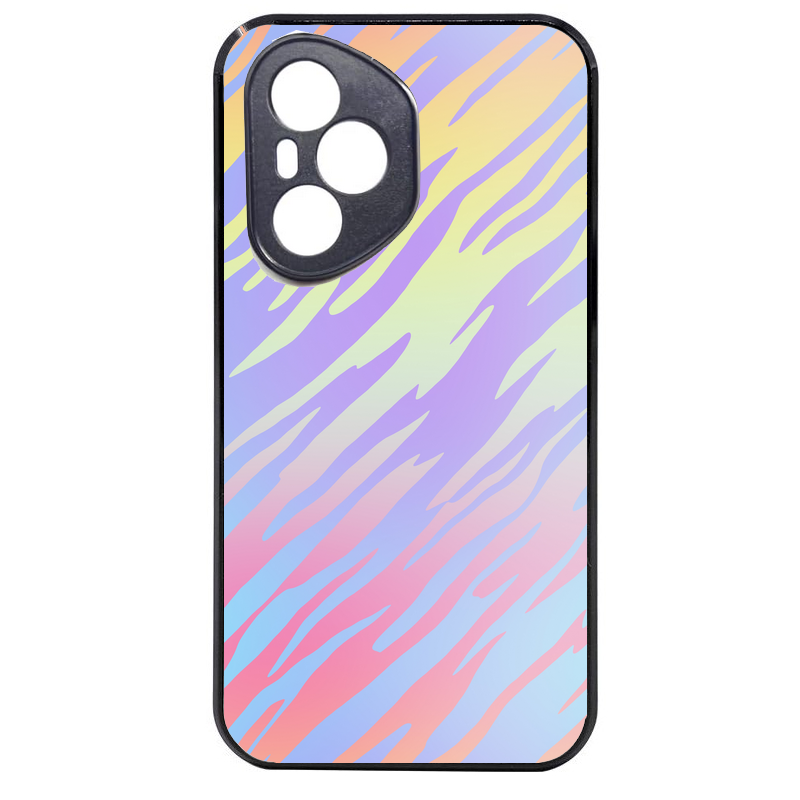 Coque noire taperso pour Honor 400 et Lite Pro Smart avec motif zebre pastel protection antichoc personnalisée
