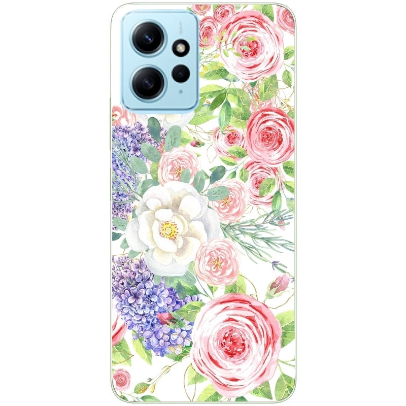 Coque taperso pour POCO X5 5G avec motif fleur couleur pastel protection antichoc personnalisée