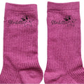 Chaussettes paillettes rose motif starlette