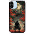 Coque noire taperso pour Redmi A1 et A2 avec motif samourai et katana protection antichoc personnalisée