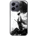 Coque noire taperso pour Redmi 12 4G et 5G avec motif samourai et lune protection antichoc personnalisée