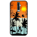 Coque noire taperso pour OPPO Reno 2 et 2Z avec motif hawai sun protection antichoc personnalisée