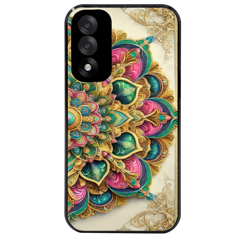 Coque noire taperso pour OnePlus Nord 5 avec motif mandala 3 protection antichoc personnalisée