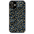 Coque noire taperso pour OPPO A5 PRO 4G et 5G avec motif leopard bleu protection antichoc personnalisée