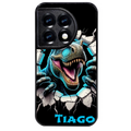 Coque noire taperso pour OnePlus 11 et 12 avec motif dino t rex personnalisee protection antichoc personnalisée