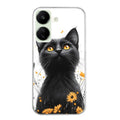 Coque taperso pour POCO C65 4G avec motif chat eyes protection antichoc personnalisée