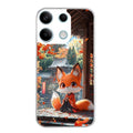 Coque taperso pour POCO X6 5G avec motif renard et fox anime protection antichoc personnalisée