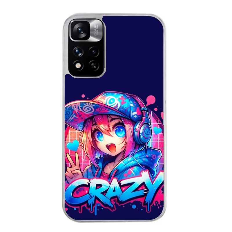 Coque taperso pour Redmi Note 12 4G 5G PRO 4G avec motif anime crazy protection antichoc personnalisée