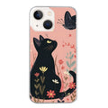 Coque taperso pour Iphone 14 et PRO PLUS PRO MAX avec motif chat papillon 2 protection antichoc personnalisée