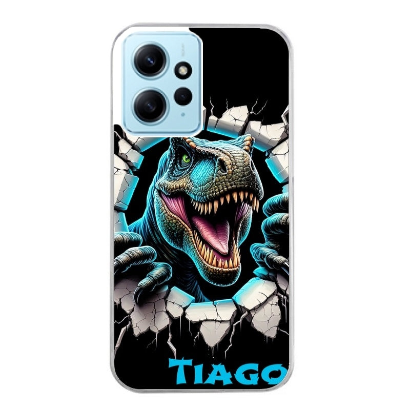 Coque taperso pour POCO X5 5G avec motif dino t rex personnalisee protection antichoc personnalisée