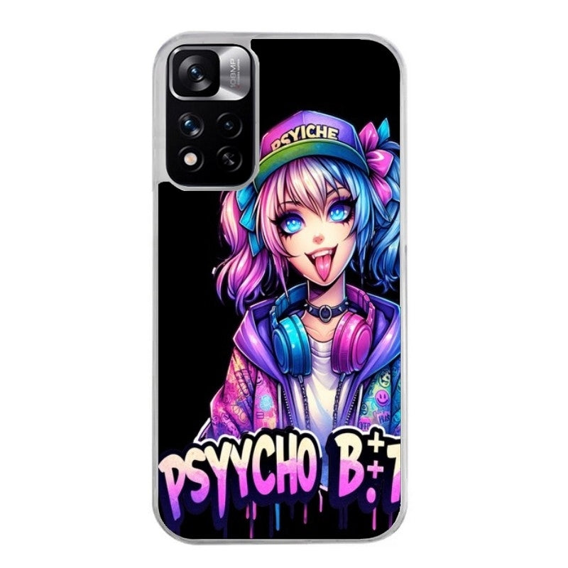 Coque taperso pour Redmi Note 10 4G 5G PRO 10S avec motif anime manga et psycho protection antichoc personnalisée