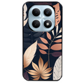 Coque noire taperso pour POCO M8 5G et PRO 5G avec motif jungle et feuilles protection antichoc personnalisée