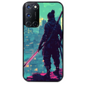 Coque noire taperso pour OPPO Reno 8 LITE avec motif samourai new york protection antichoc personnalisée