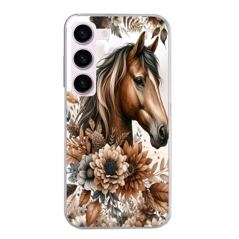 Coque taperso pour Galaxy A13 4G et 5G A23 A53 avec motif cheval automne protection antichoc personnalisée