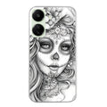 Coque taperso pour POCO C65 4G avec motif mort calavera tatoo protection antichoc personnalisée