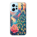 Coque taperso pour POCO X5 5G avec motif paon japan protection antichoc personnalisée