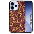 Coque noire taperso pour OPPO Reno 15 et F FS 5G avec motif leopard grenat protection antichoc personnalisée