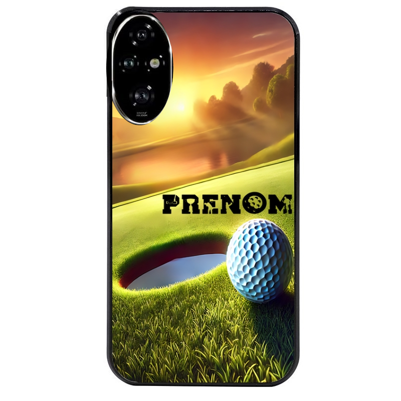 Coque noire taperso pour Honor 200 et Lite Pro Smart avec motif golf personnalisee protection antichoc personnalisée