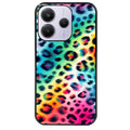 Coque noire taperso pour Redmi Note 14 et PRO PLUS 4G 5G avec motif leopard arc protection antichoc personnalisée