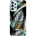 Coque taperso pour Galaxy A13 4G et 5G A23 A53 avec motif palmier noir protection antichoc personnalisée