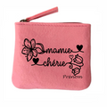 Porte monnaie personnalisé mamie cherie en feutrine en feutrine