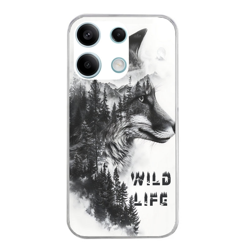 Coque taperso pour POCO M6 PRO 4G avec motif renard fox wild protection antichoc personnalisée