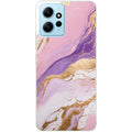 Coque taperso pour POCO X5 5G avec motif marbre violet protection antichoc personnalisée