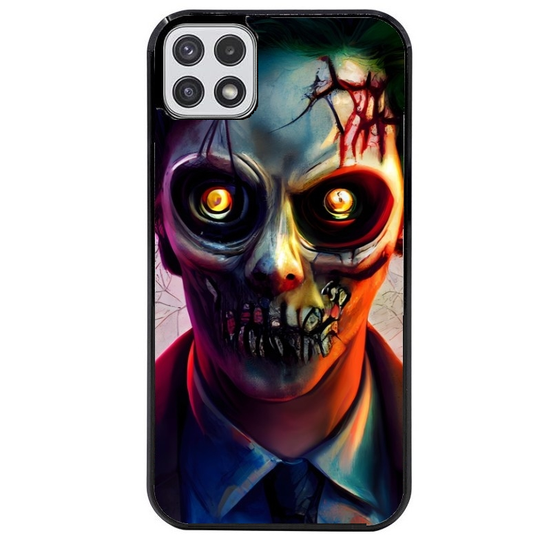 Coque noire taperso pour galaxy A22 A32 A52 A52S 4G 5G  motif joker style zombie protection antichoc personnalisée