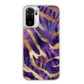Coque taperso pour Redmi Note 10 4G 5G PRO 10S avec motif zebre violet protection antichoc personnalisée