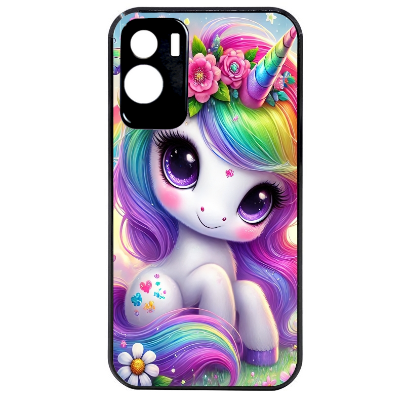 Coque noire taperso pour Honor 70 LITE 90 et LITE avec motif licorne et fleurs protection antichoc personnalisée