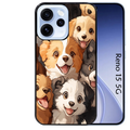 Coque noire taperso pour OPPO Reno 15 et F FS 5G avec motif chien smile protection antichoc personnalisée