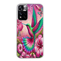Coque taperso pour Redmi Note 11 4G PRO 5G 11S avec motif colibri et fleurs protection antichoc personnalisée