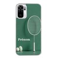 Coque taperso pour Redmi Note 10 4G 5G PRO 10S avec motif badminton sport personnalise protection antichoc personnalisée