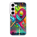 Coque taperso pour galaxy S23 et PLUS ULTRA FE avec motif padel raquette personnalisee protection antichoc personnalisée