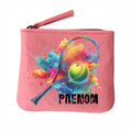 Porte monnaie personnalisé tennis color en feutrine en feutrine