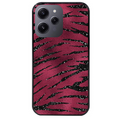 Coque noire taperso pour Redmi 12 4G et 5G avec motif zebre grenat protection antichoc personnalisée