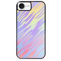 Coque noire taperso pour Iphone 16 16E PLUS MAX PRO avec motif zebre pastel protection antichoc personnalisée