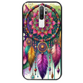 Coque noire taperso pour OPPO A5 A9 2020 avec motif dreamcatcher et mandala protection antichoc personnalisée