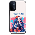 Coque noire taperso pour OPPO A54 et A74 5G avec motif anime casquette personnalise protection antichoc personnalisée