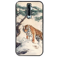 Coque noire taperso pour OPPO Reno 2 et 2Z avec motif tigre bonzai protection antichoc personnalisée