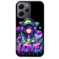 Coque noire taperso pour Redmi 12 4G et 5G avec motif anime manga et love protection antichoc personnalisée