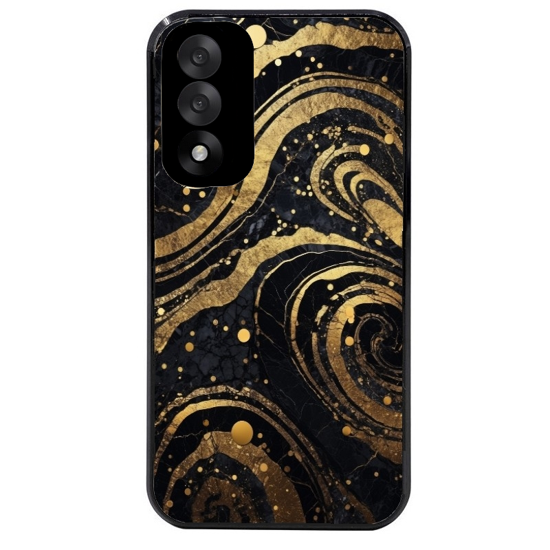 Coque noire taperso pour OnePlus Nord 5 avec motif marbre noir protection antichoc personnalisée