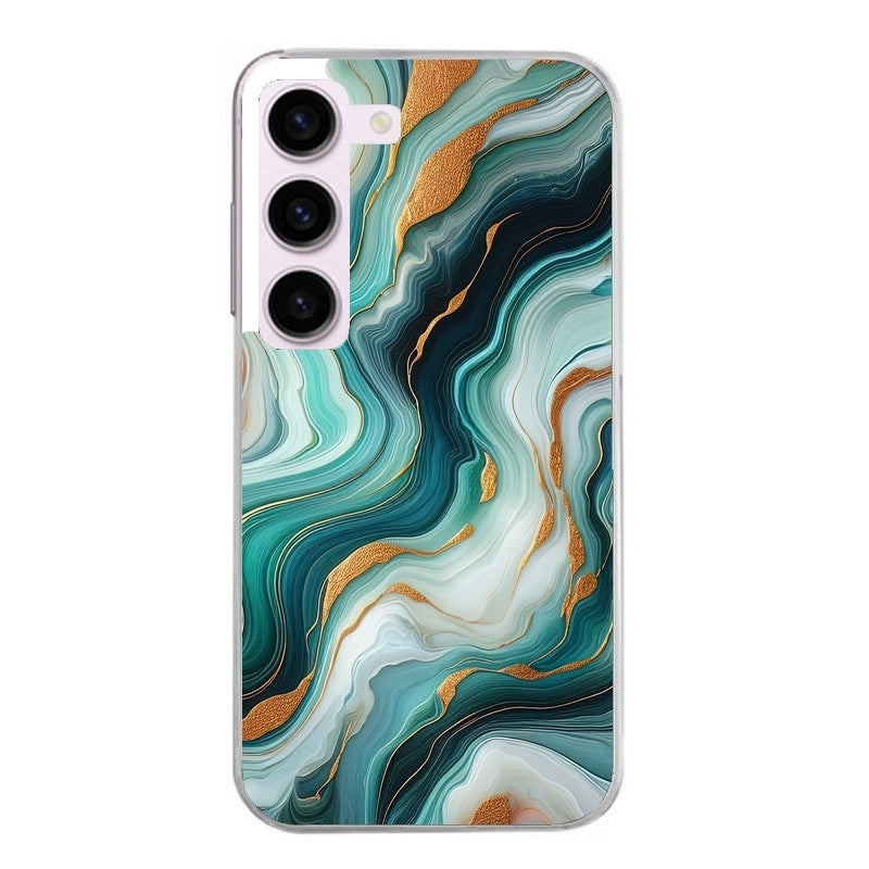 Coque taperso pour Galaxy A13 4G et 5G A23 A53 avec motif marbre vert protection antichoc personnalisée