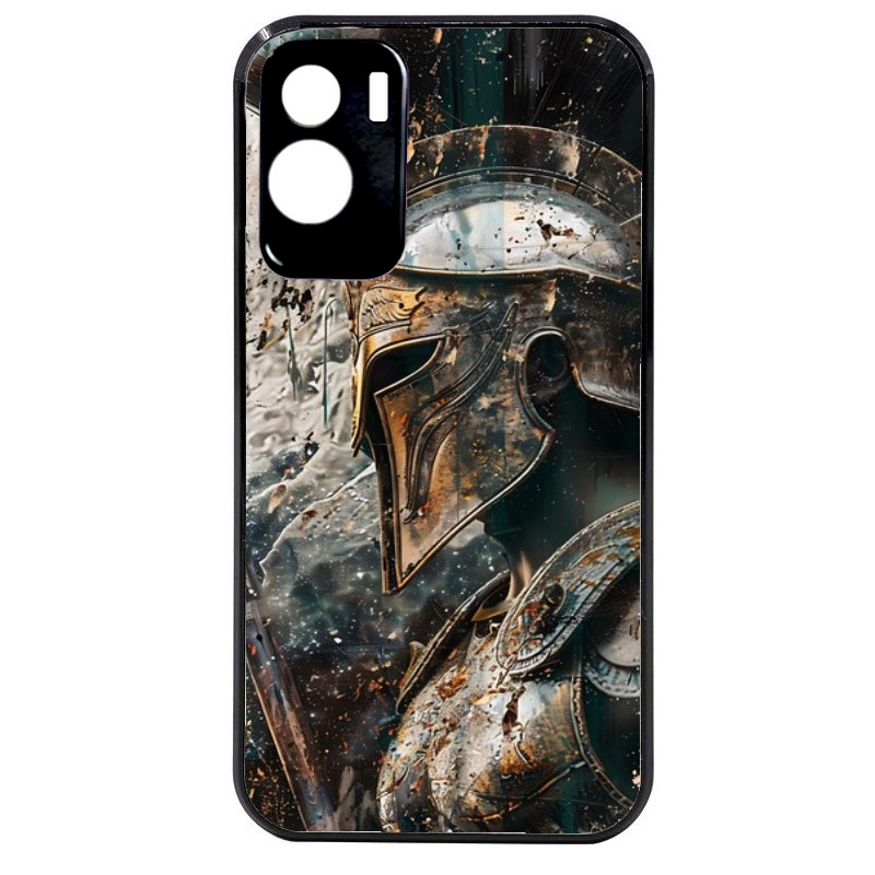 Coque noire taperso pour Honor 70 LITE 90 et LITE avec motif spartan guerrier protection antichoc personnalisée