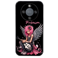 Coque noire taperso pour Magic 5 6 LITE et PRO avec motif fee rock personnalisee protection antichoc personnalisée