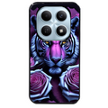 Coque noire taperso pour POCO M8 5G et PRO 5G avec motif tigre uv style manga protection antichoc personnalisée