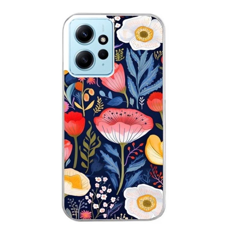 Coque taperso pour POCO X5 5G avec motif fleur coquelicot protection antichoc personnalisée
