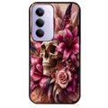 Coque noire taperso pour Redmi 15 4G et 5G avec motif tete de mort skull plume protection antichoc personnalisée