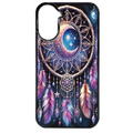 Coque noire taperso pour POCO C71 4G avec motif dreamcatcher et lune protection antichoc personnalisée